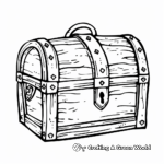 Studded Precious Treasure Chest Coloring Pages 4