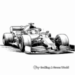 Stunning F1 Car Coloring Pages 2