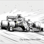 Stunning F1 Car Coloring Pages 3