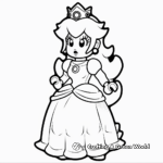 Stunning Lego Princess Peach Coloring Pages 2