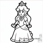 Stunning Lego Princess Peach Coloring Pages 4