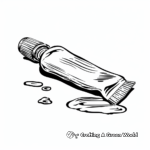 Stunning Oil Paint Tube Coloring Pages 1