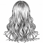Stunning Ombre Hair Coloring Pages 4