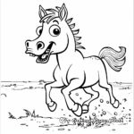 Stunning Overo Paint Horse Coloring Pages 4