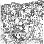 Stunning Scenes of Cinque Terre Coloring Pages 1