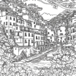 Stunning Scenes of Cinque Terre Coloring Pages 2