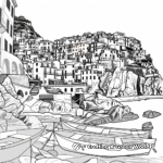 Stunning Scenes of Cinque Terre Coloring Pages 4