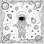 Stunning Space Themed Tracing Coloring Pages 1