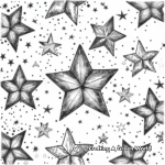Stunning Starry Night Gel Pen Coloring Pages 2