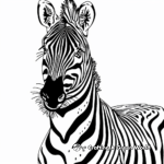 Stunning Zebra Stripe Coloring Pages 3