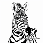 Stunning Zebra Stripe Coloring Pages 4