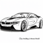 Stylish BMW Sports Car Coloring Pages 2
