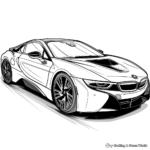 Stylish BMW Sports Car Coloring Pages 3
