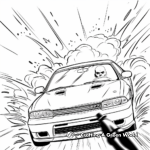 Stylish Fast and Furious Characters Coloring Pages 4