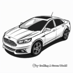 Stylish Ford Mondeo Sedan Coloring Pages 1
