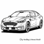 Stylish Ford Mondeo Sedan Coloring Pages 3
