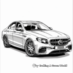 Stylish Mercedes-Benz E-Class Coloring Pages 3