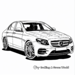 Stylish Mercedes-Benz E-Class Coloring Pages 4