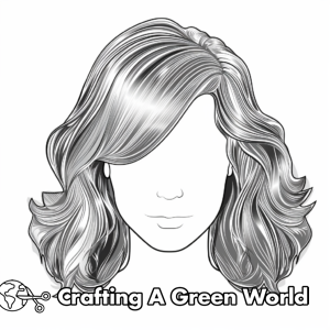 Hair Coloring Pages - Free &amp; Printable!
