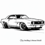Stylized Camaro SS Coloring Sheets 3