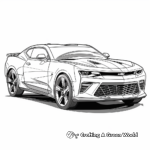 Stylized Camaro SS Coloring Sheets 4