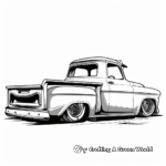 Stylized Lowrider Truck Coloring Pages 3
