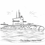 Submarine Coloring Pages 1