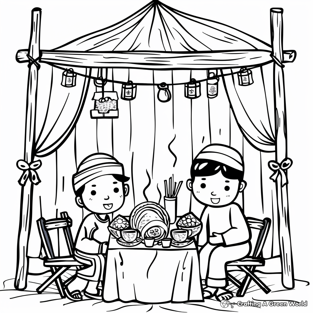 Sukkot Coloring Pages Free Printable 