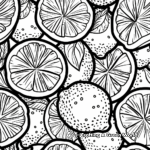 Summer Lemons Coloring Pages 3