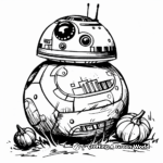 Summer-Themed BB-8 Coloring Pages 3