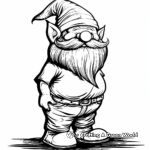 Summertime Garden Gnome Coloring Pages 4