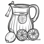 Summertime Lemonade Pitcher Coloring Pages 4