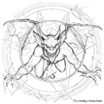 Summoning Circle Demon Coloring Pages 3