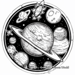 Sun and Planets Globe Coloring Pages 3