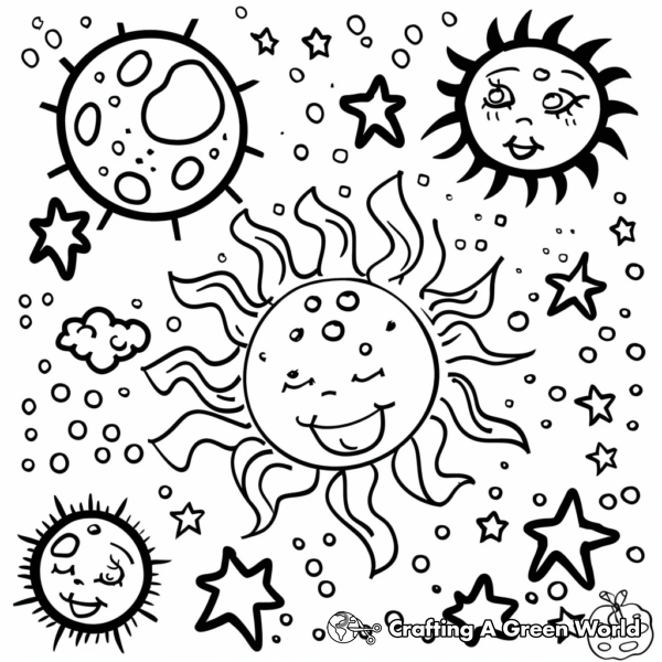 God Created The World Coloring Pages - Free & Printable!