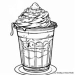 Sundae Dessert Coloring Pages from McDonald's 2