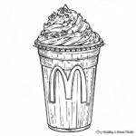Sundae Dessert Coloring Pages from McDonald's 3
