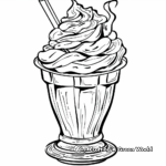 Sundae Dessert Coloring Pages from McDonald's 4