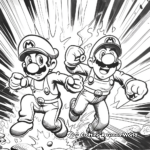 Super Waluigi: Super-Powered Coloring Pages 3