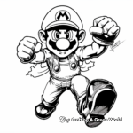 Super Waluigi: Super-Powered Coloring Pages 4