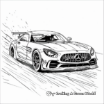 Superfast Mercedes AMG GT-R Coloring Sheets 1