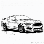 Superfast Mustang Cobra Coloring Pages 1