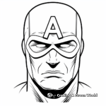 Superhero Mask Blank Face Coloring Pages 1