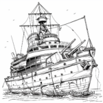Survival Lifeboat Coloring Pages 1