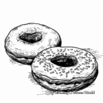 Sweet Donut Coloring Pages 1