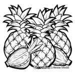 Sweet Pineapple Coloring Pages 3