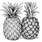 Sweet Pineapple Coloring Pages 4
