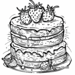 Sweet Strawberry Shortcake Coloring Pages 1