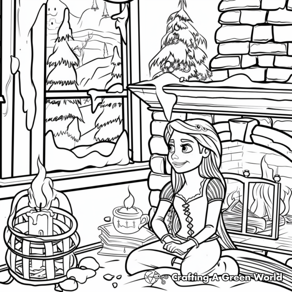 Disney Winter Coloring Pages - Free &amp; Printable!
