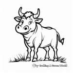 Taurus with Elements of Nature Coloring Pages 4